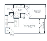 A2 | 1x1 | 748 sq ft