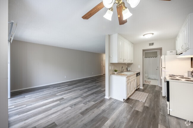 2BR, 1BA - 1,030SF - Renovated - Main Living Area - Charlton Park