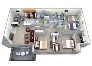 3x2A- 1194sqft