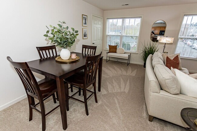 2BR/2BA: Open Dining / Living Room Area