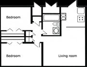 2HAB/1BA