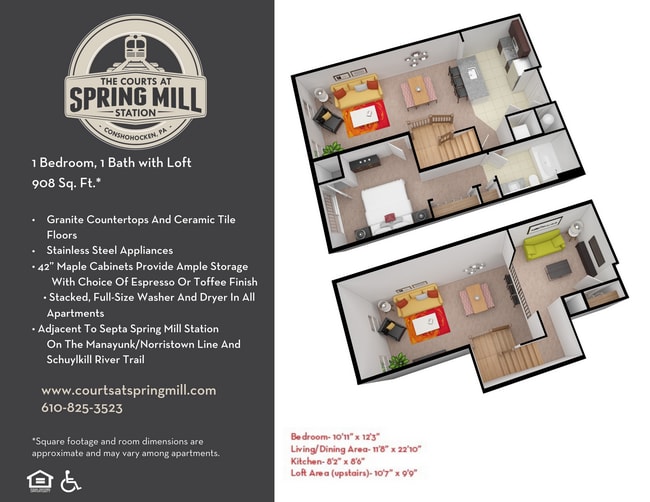908 - Courts at Spring Mill Station