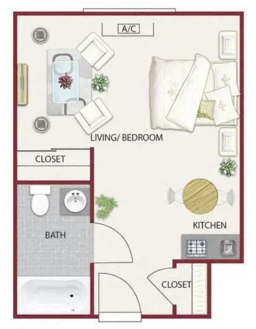 La Sierra - Estudio - Hilltop Commons Senior Living