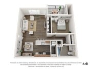 1A - 1x1 floor plan The McKenzie