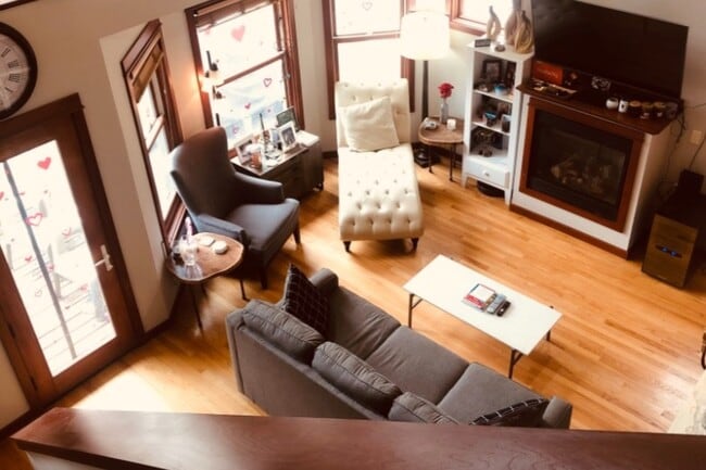 Living Room from Upstairs - 1310 Jenifer St Unit 2