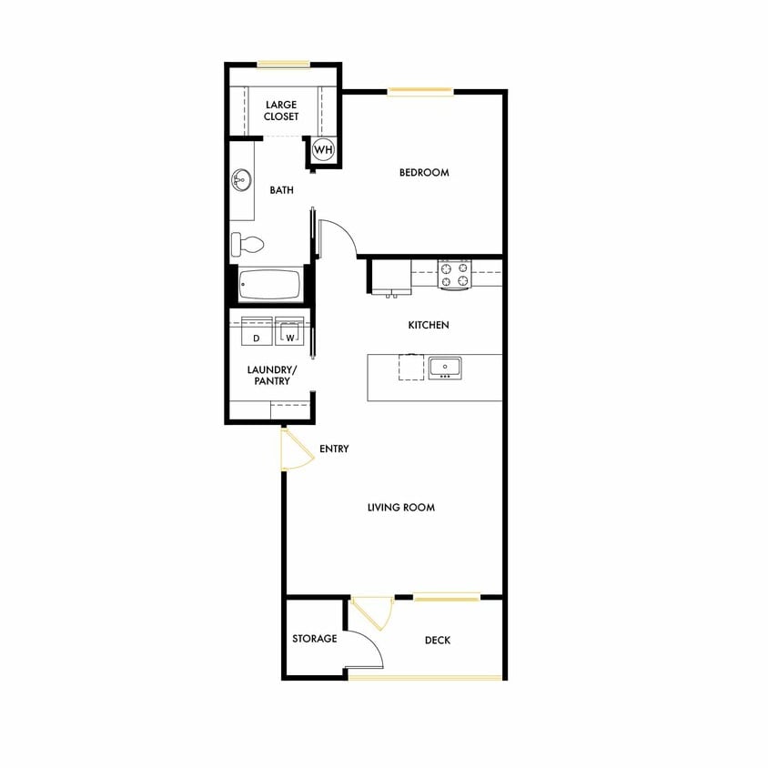 Floor Plan - South A3 1x1  Brand New