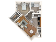 Biscayne floor plan Aqua at Millenia