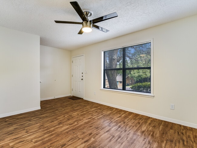 Versatile common area with plenty of room for a sectional—perfect for hanging out.