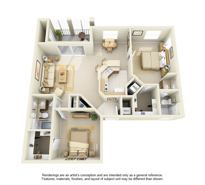 Floor Plan - B2 - Dania Beach