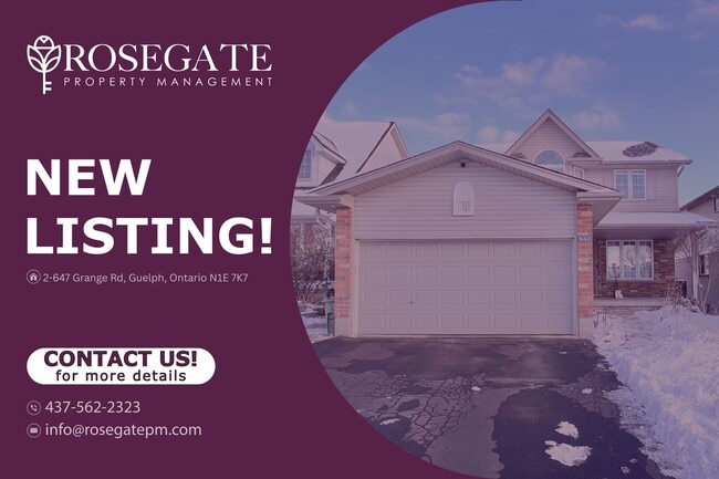 Bright 2-Bedroom Basement Apartment with Front Porch & 2 Parking Spots in Guelph - Bright 2-Bedroom Basement Apartment with Front Porch & 2 Parking Spots in Guelph Unit 2