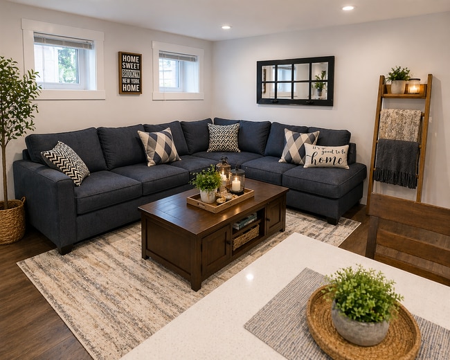 Bright, open living area with clean modern layout and comfortable space - 1925 Ryder St Unit L1