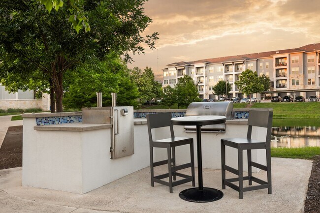 Wood Smoker and Grilling Area