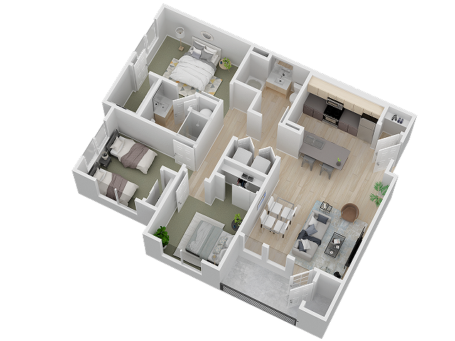 Three Bedroom - 3A