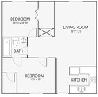 2BR/1BA