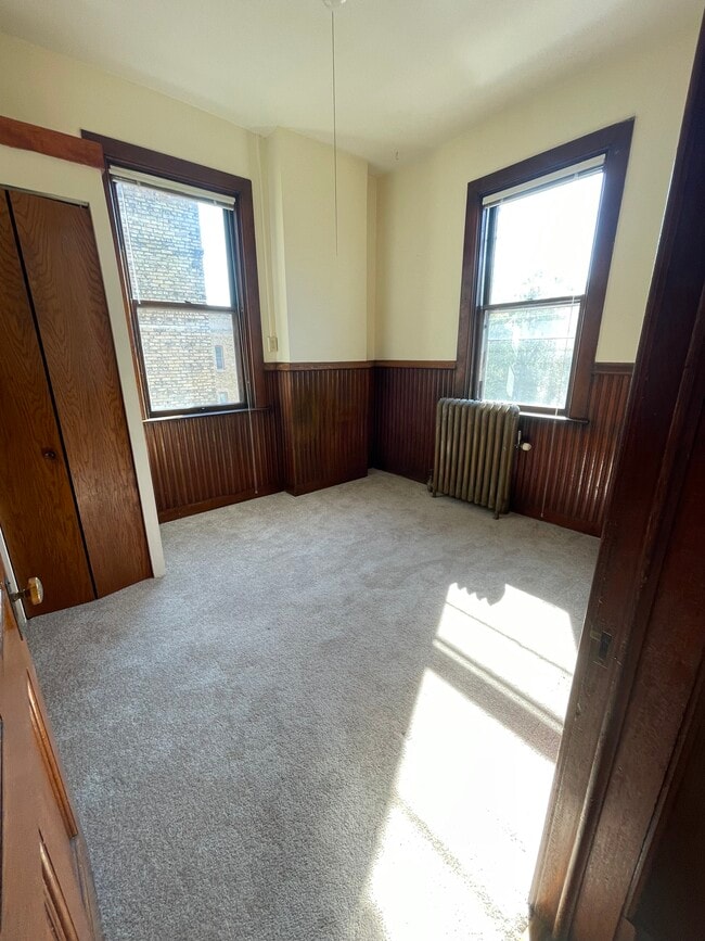 Bedroom - Carpet and Original Wood Beadboard