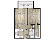 Model A | 1 Bedroom, 1 Bathroom