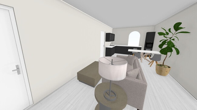 Sala de estar - 4th St Apartments