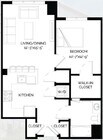 1-H floor plan West of Chestnut