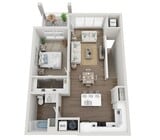 Floor Plan 1E | Seasons at Plainfield | Apartments in Plainfield, IL