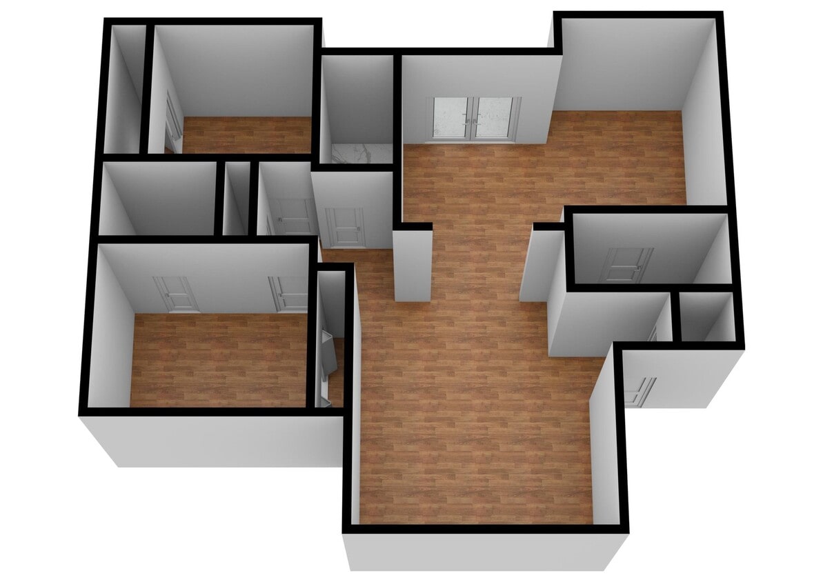 Floor Plan - 2BR 2BA - 1200sqft