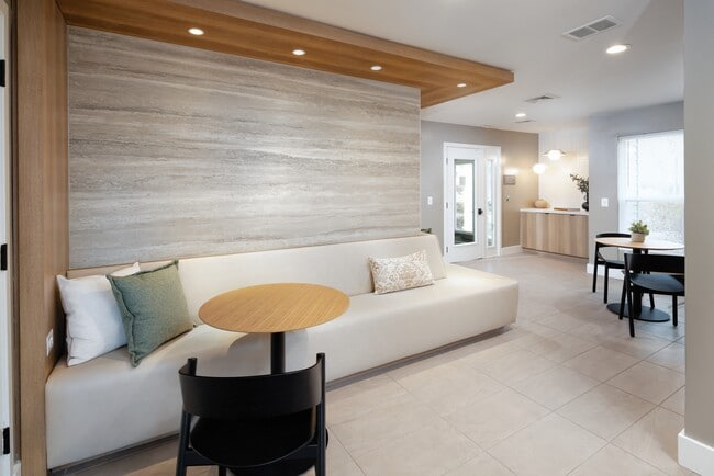 Work lounge with coworking spaces