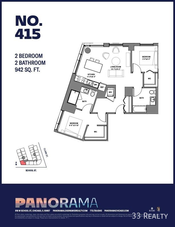 2 Bed 2 Bath - 2 Bed 2 Bath Apartment Unit 415