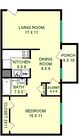 Liberty One Bedroom Floorplan