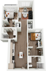 Signature on Grand B4 2 Bedroom Floor Plan