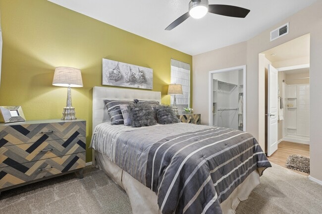 Welcome to Highland Groves at Morrison Ranch, where modern design meets comfort in every spacious bedroom. Enjoy stylish interiors, sleek fixtures, and ample natural light. Your ideal home awaits—explore our community today!