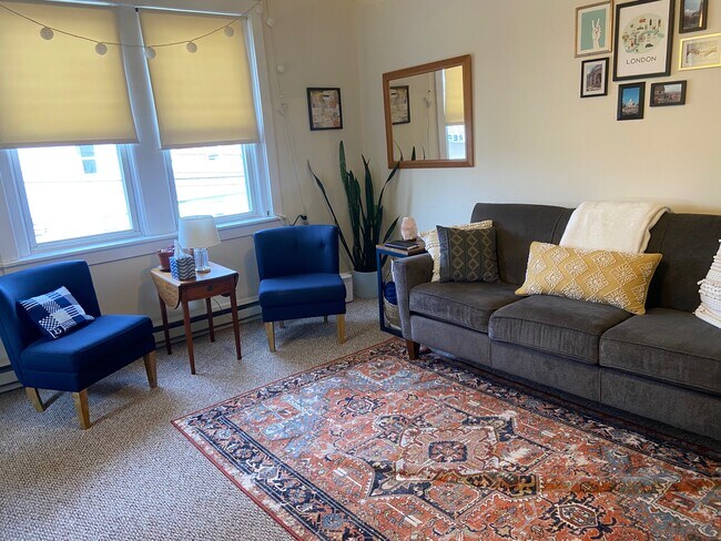Living room with W/W carpeting - 206 Courtland St Unit 4