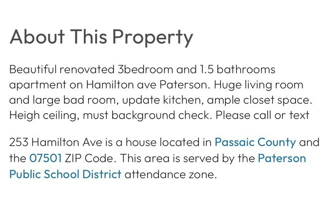 253 Hamilton Ave Unit 2nd floor