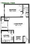 1 Bedroom, 1 Bath