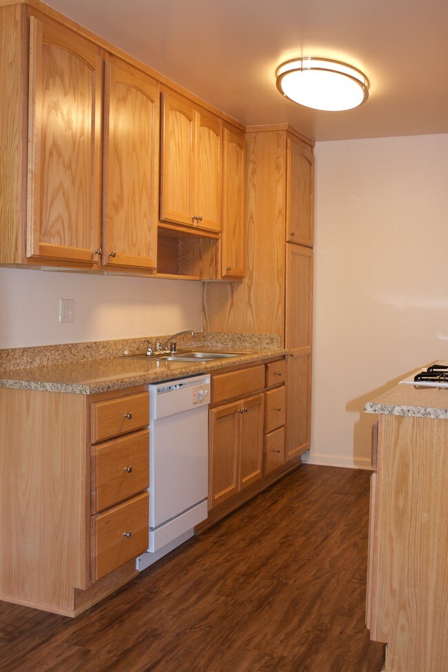 kitchen w/built-in dishwasher