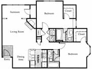 2BR/2BA