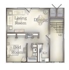 1BR/1BA