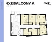 4x2 Balcony A