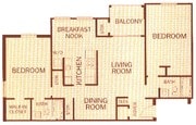 2BR/2BA