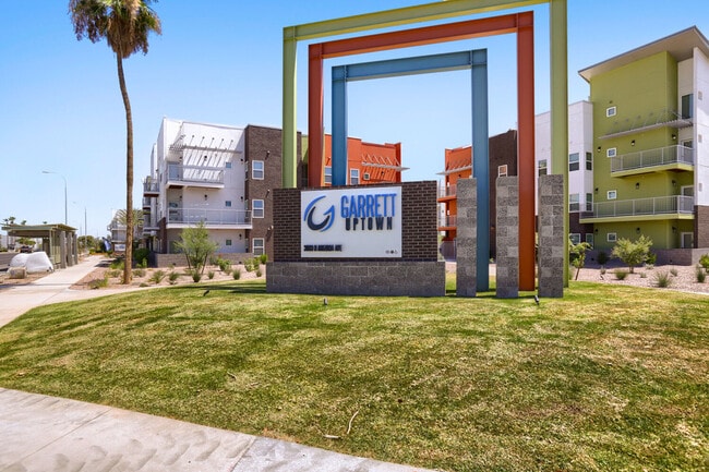 You've arrived. The Garrett Uptown monument sign on North Arizona Avenue is hard to miss, so stop by for a tour.