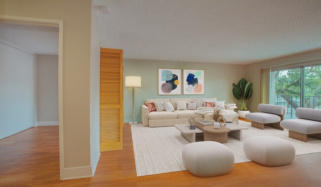 Spacious living room with ample natural light