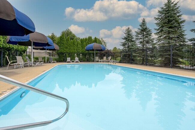 Beat the heat and take a dip in Bedford's pool.