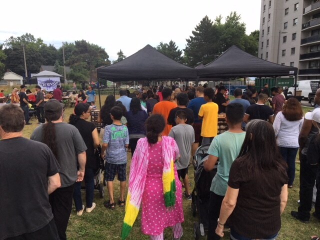 At the 13th Annual BBQ there was lots of food for lots of people