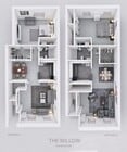 The Willow One bedroom floorplan Willow Shores Options 1 and 2.