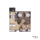 Unit G - 2 bedroom 2 bathroom