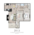 2x1.5 809 Sq Ft
