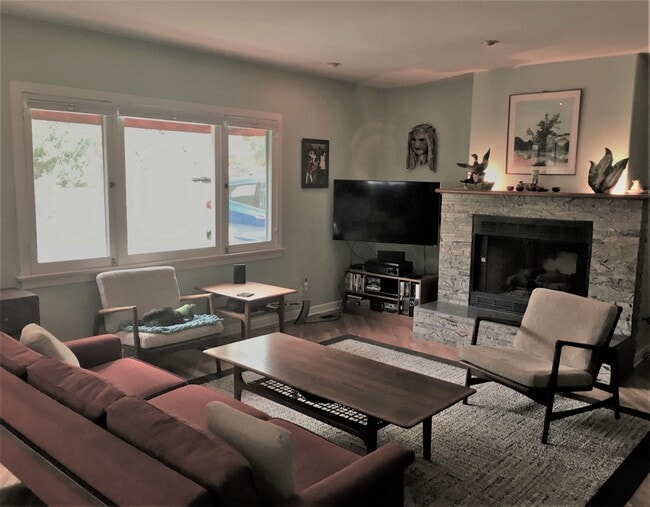 Chimenea de gas en funcionamiento - 125 Brocadero Pl