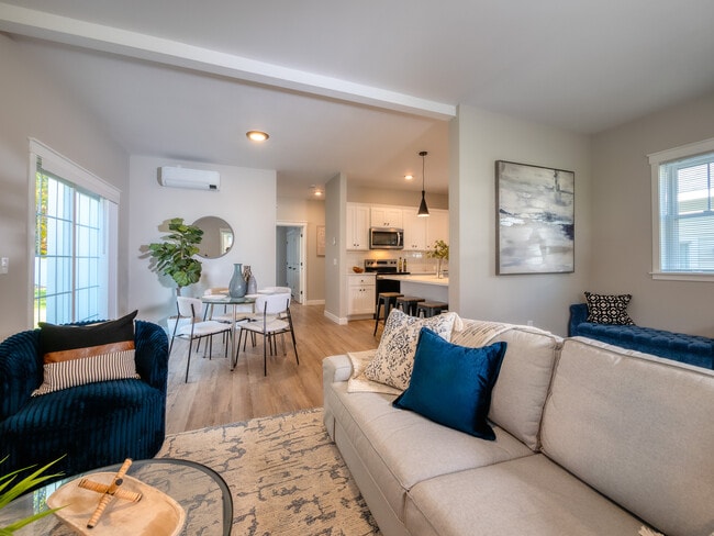 Cottage Lane: 3-bed 2-bath Living Room and Dining Room