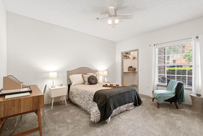 Wake up refreshed in a peaceful bedroom.