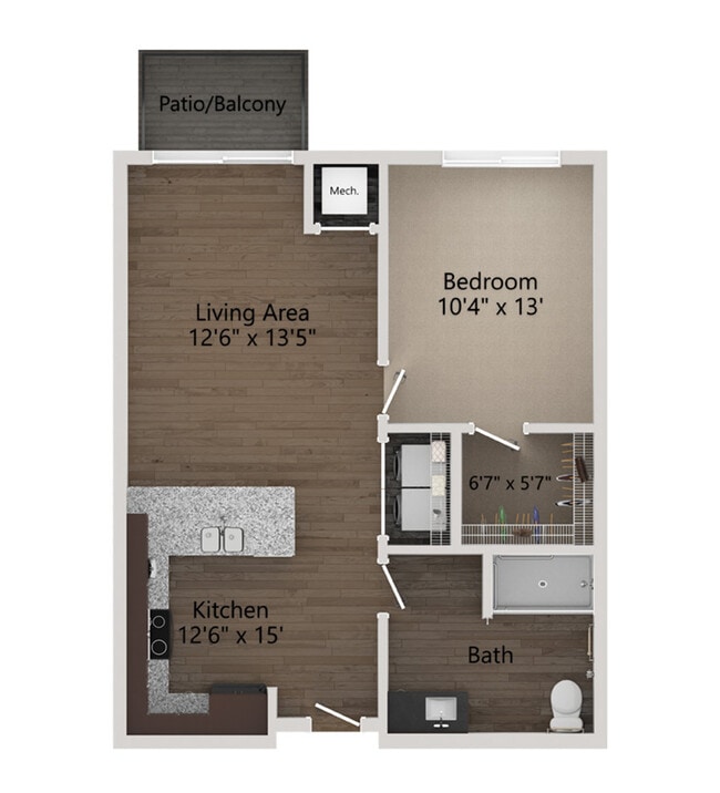 A5 Aero ADA 2D - Eagan Heights Apartments