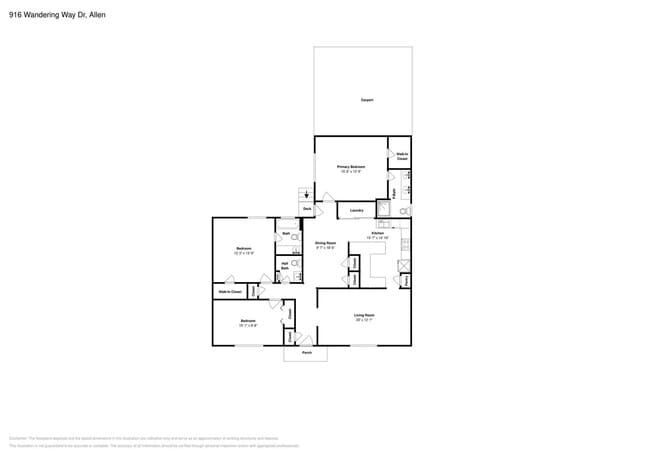 Photo - Spacious 3-Bed, 2-Bath Home in Allen, TX with Split Floor Plan, Double Oven & Large Shaded Backyard