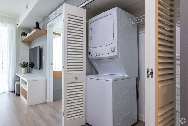 1BR, 1BA - 609SF - Laundry Closet